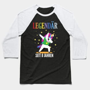 8th birthday unicorn Baseball T-Shirt